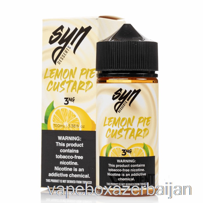 Vape Box Azerbaijan Lemon Pie Custard - Syn Liquid - 100mL 0mg